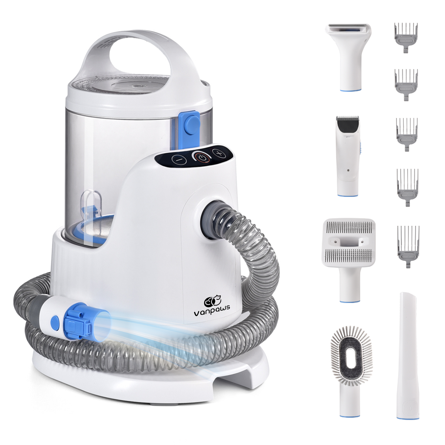 Pet Grooming Vacuum Kit, Dog/Cat Vacuum suction 99% Pet Hair